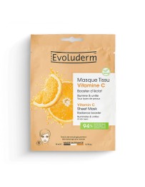 Evoluderm Masque tissu Vitamine C Booster d'éclat